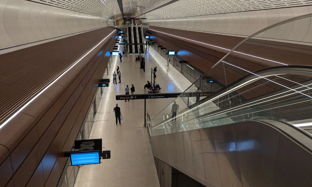 Una de las estaciones del servicio.