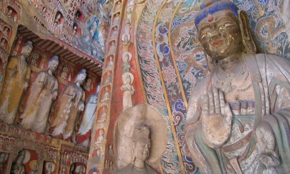 Aspecto de las Grutas de Yungang.