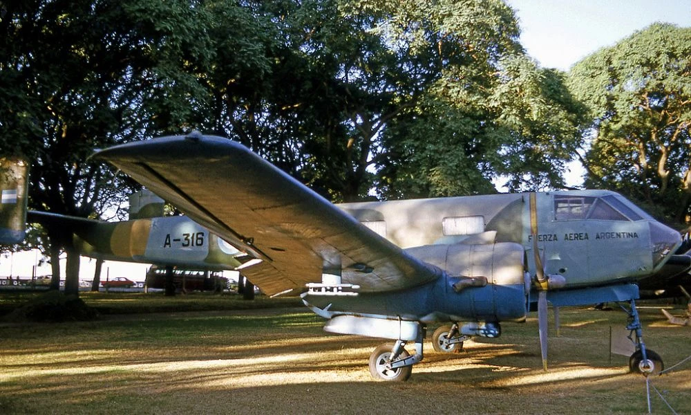El avión como pieza de museo.