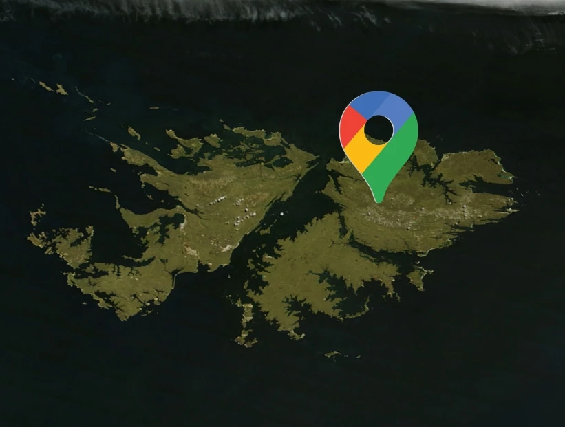 Islas Malvinas: cómo aparecen nombradas en Google Maps según el país