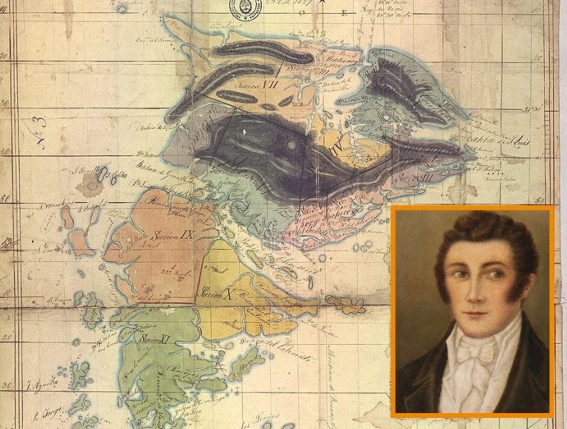 El primer gobernador de las Islas Malvinas, Luis Vernet, confeccionó un mapa geográfico de la Isla Soledad: así se ve el documento de 1829