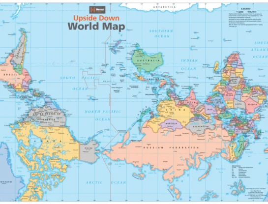 Mapas invertidos: por qué no todos miran al norte