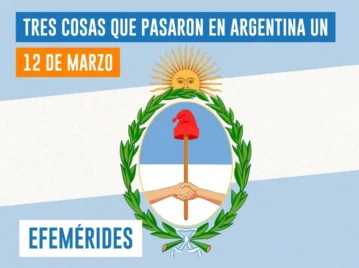 efemérides del 12 de marzo Día del Escudo Nacional
