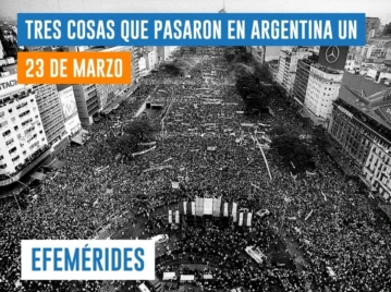 efemérides del 23 de marzo Argentina