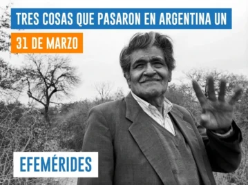 efemérides del 31 de marzo Argentina