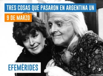 efemérides del 9 de marzo Argentina