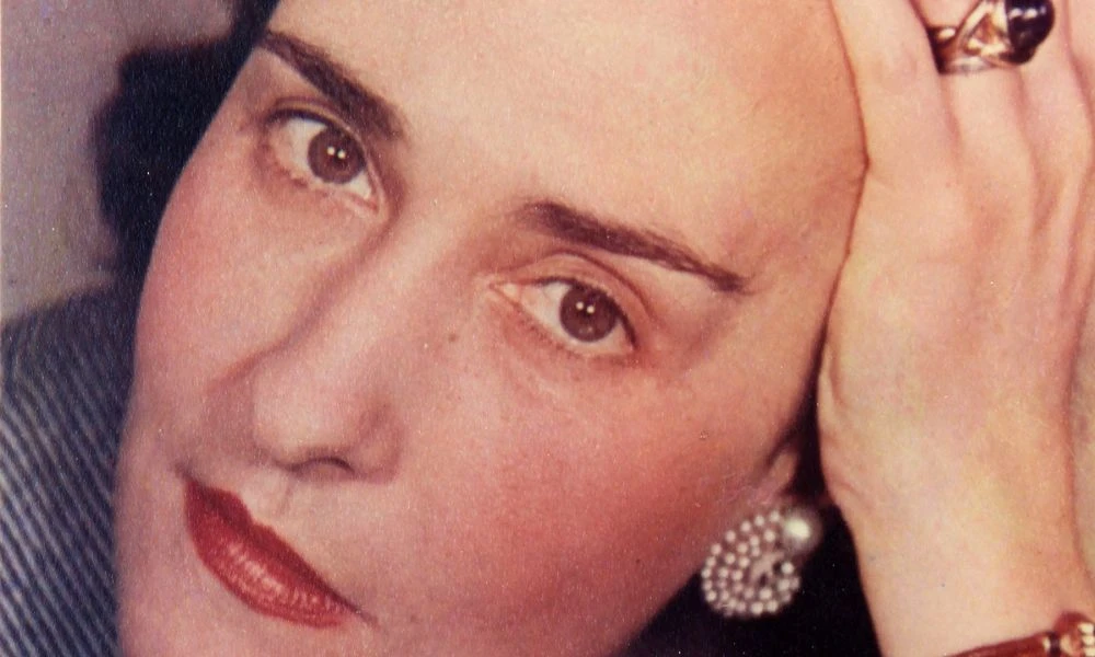 Aspecto de la escritora argentina.