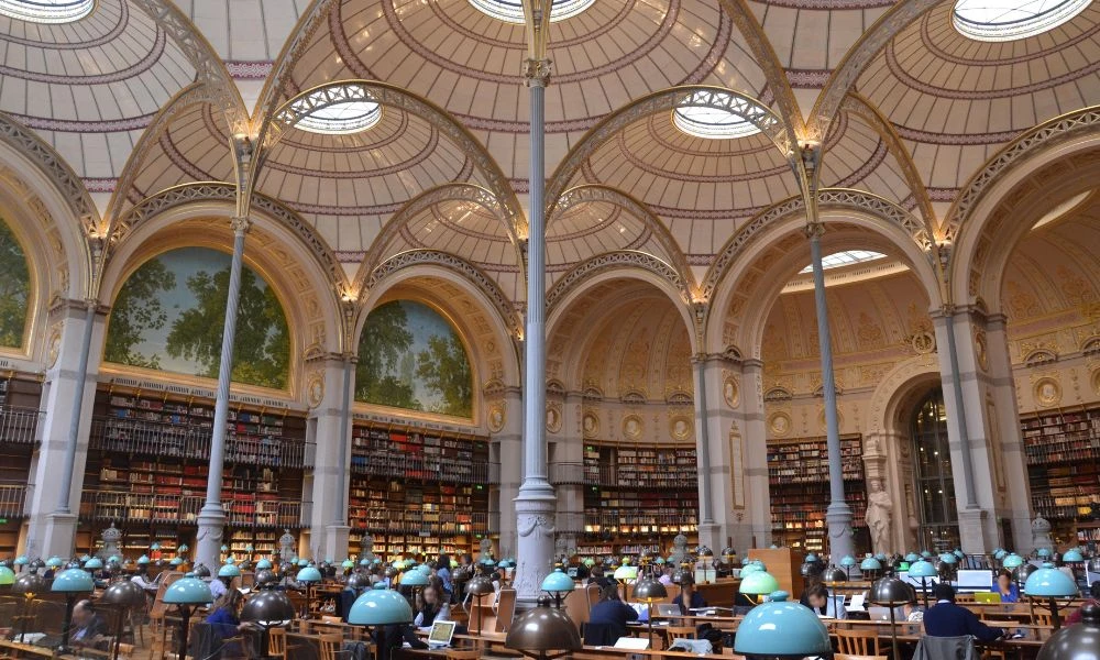 Sala de la Biblioteca Nacional de Francia.
