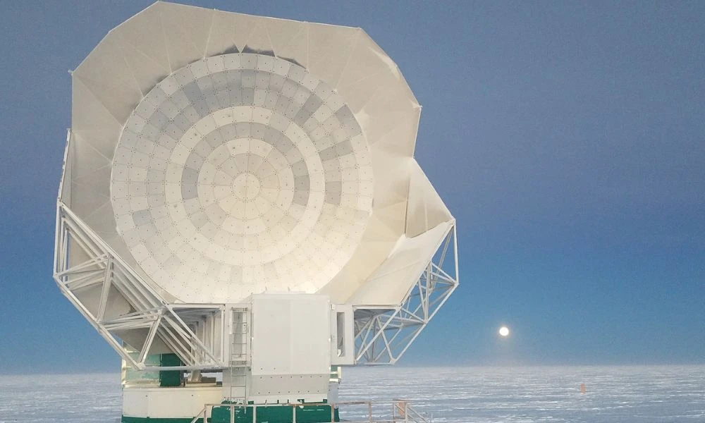 Tamaño del Telescopio Polo Sur.