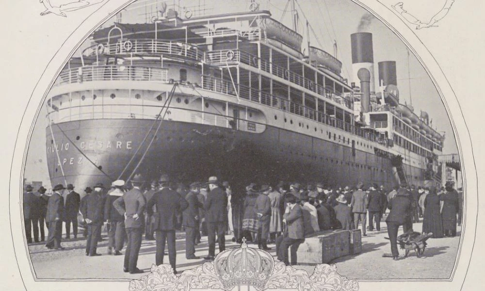 El Giulio Cesare y los inmigrantes.