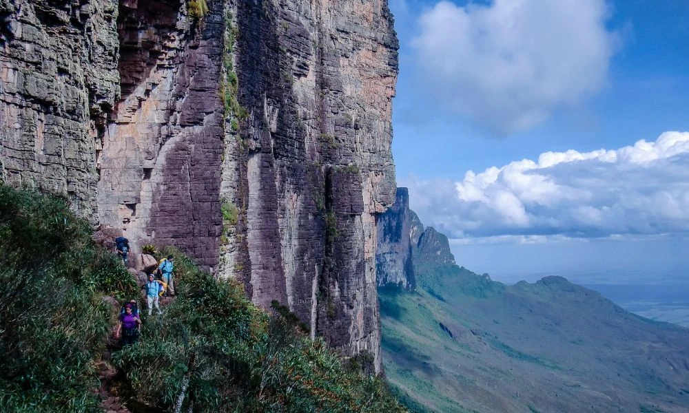 Caminantes en el Monte Roraima.