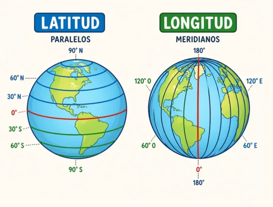 Latitud y longitud: cómo entender fácil las coordenadas de la Tierra