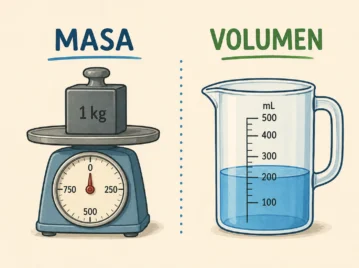Diferencias entre masa y volumen: definición y ejemplos fáciles