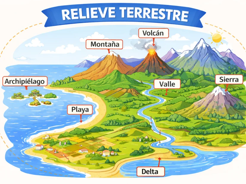 Relieve terrestre: qué es, tipos y ejemplos para entender la superficie de la Tierra