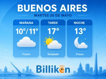 clima en buenos aires 26 de mayo