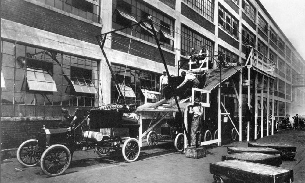 Producción del Ford T.
