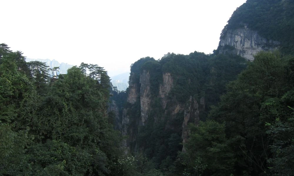 Aspecto de las Montañas Tianzi.