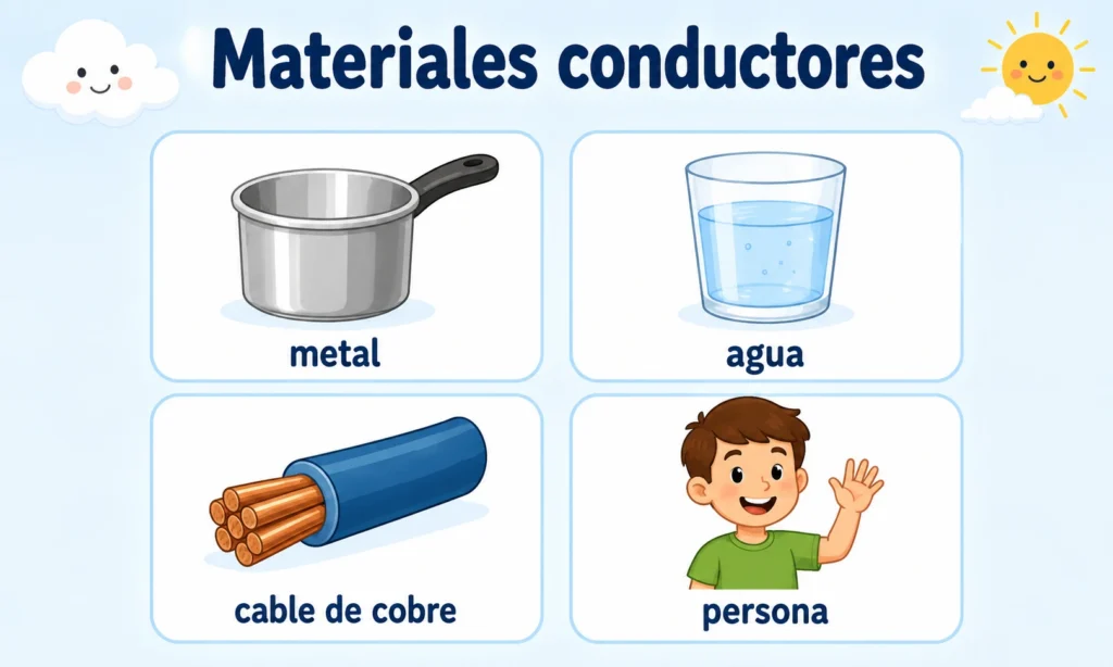 materiales conductores ejemplos