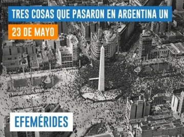 efemérides del 23 de mayo Argentina