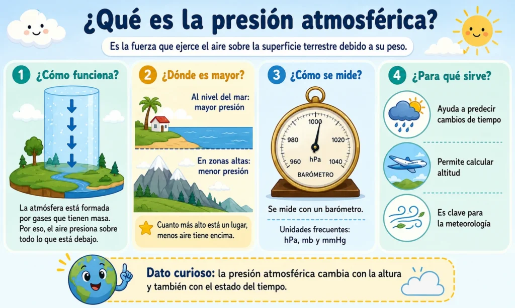 qué es la presión atmosférica