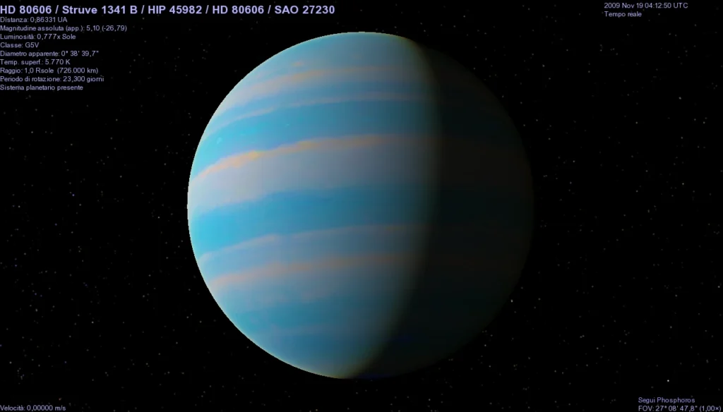 HD 80606 b: el extraño planeta que se calienta cientos de grados al acercarse a su estrella