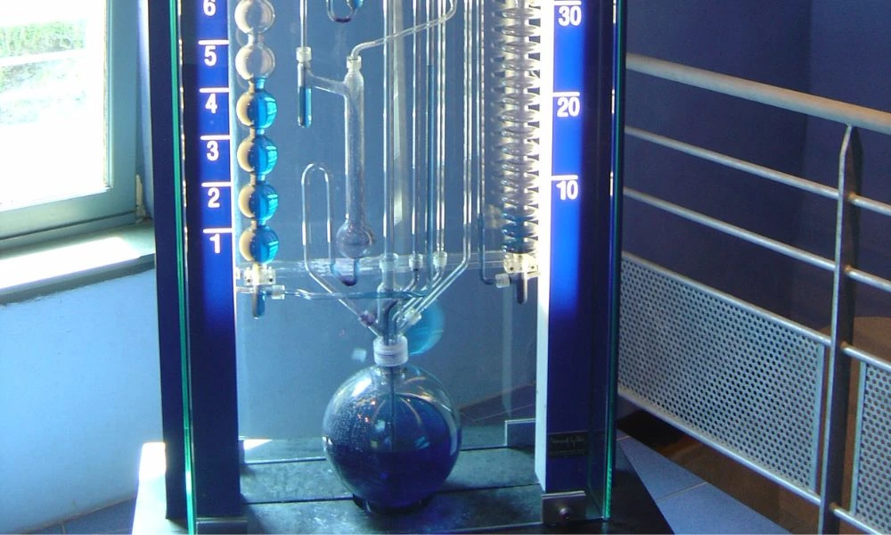Reloj de agua moderno.