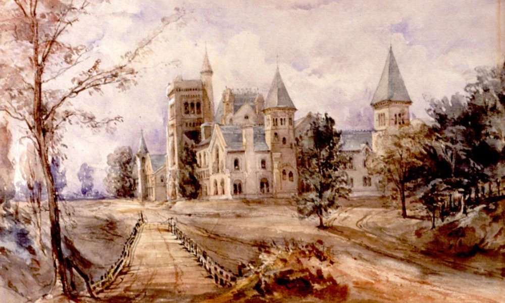 Imagen antigua de la Universidad de Toronto.