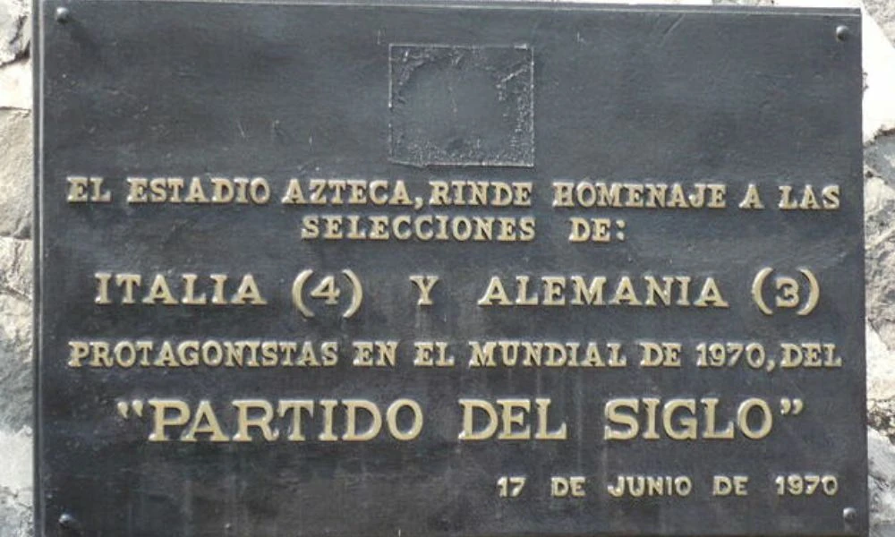 Placa del Partido del Siglo.