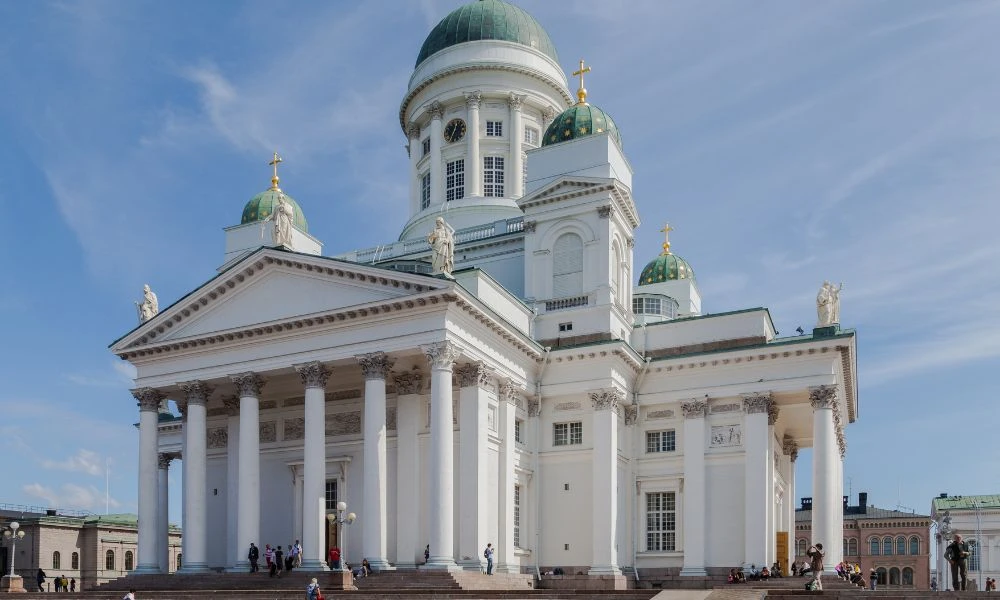 Vistas a la Catedral de Helsinki.