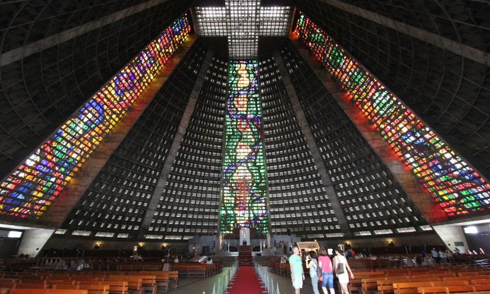 Interior del templo.