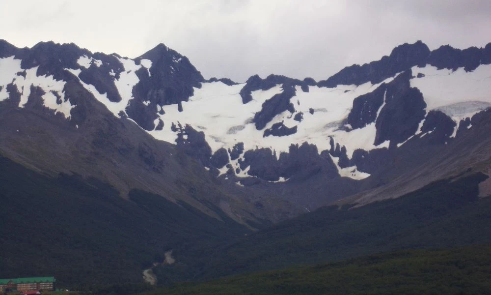 Hielo en Ushuaia.