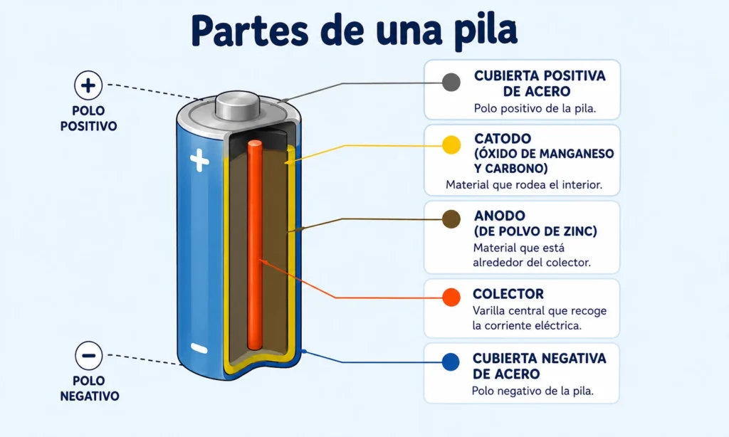 partes de una pila
