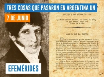efemérides del 7 de junio Argentina