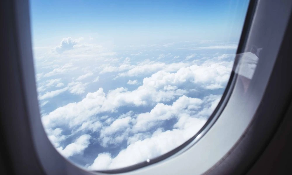 Vistas desde un avión.