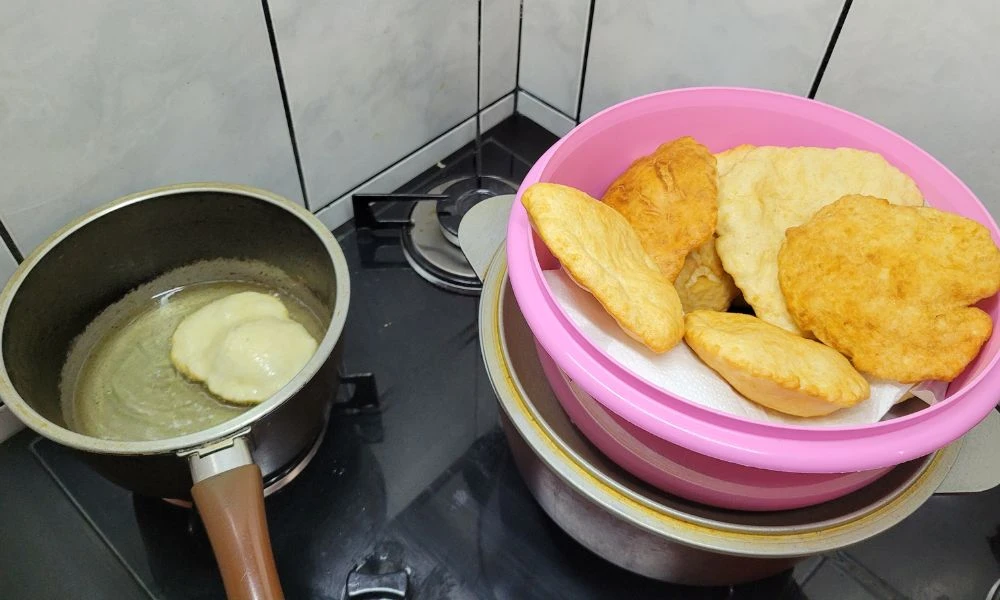 Aspecto de las tortas fritas.