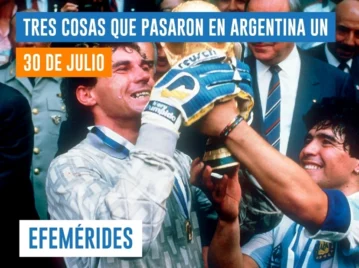 efemérides del 30 de julio Argentina