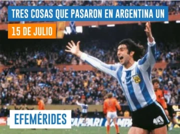 efemérides del 15 de julio Argentina