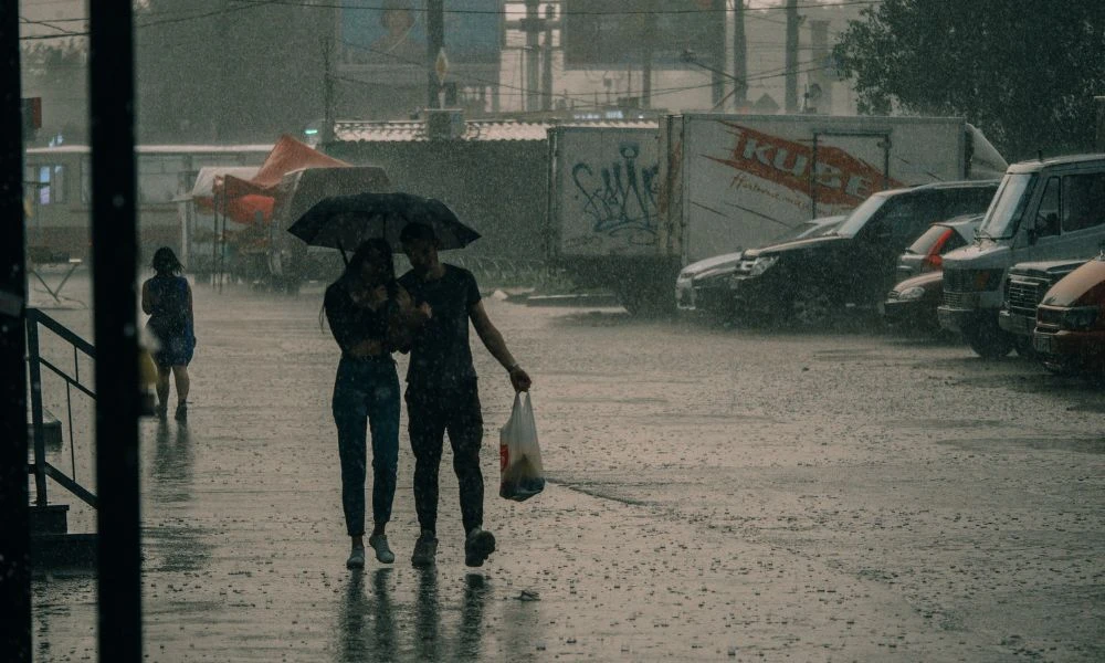 Lluvias en Corea del Sur.