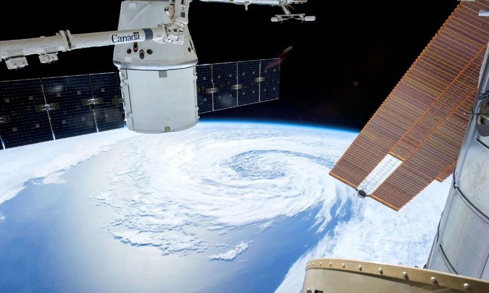 Huracán desde el espacio.