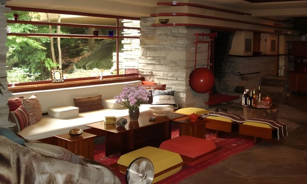 Interior de la Casa de la Cascada.