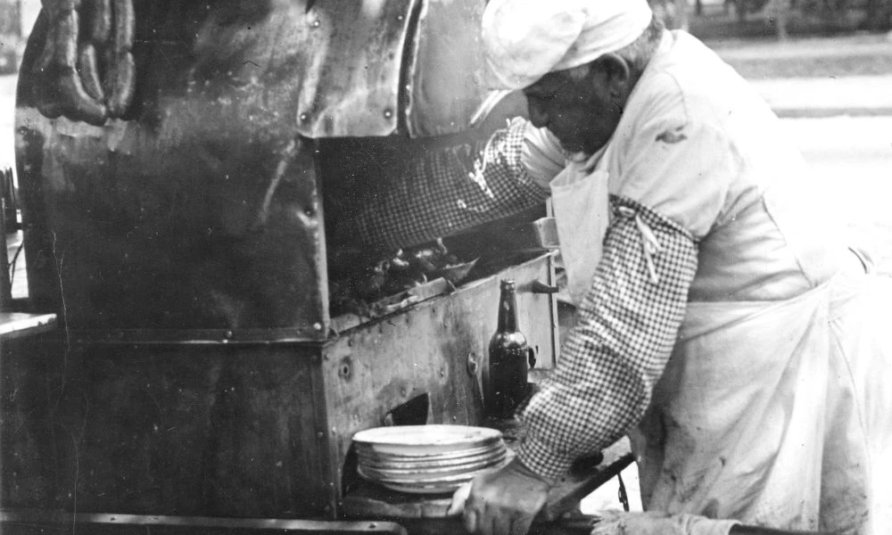 Puesto de comida.