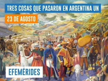 efemérides del 23 de agosto Argentina