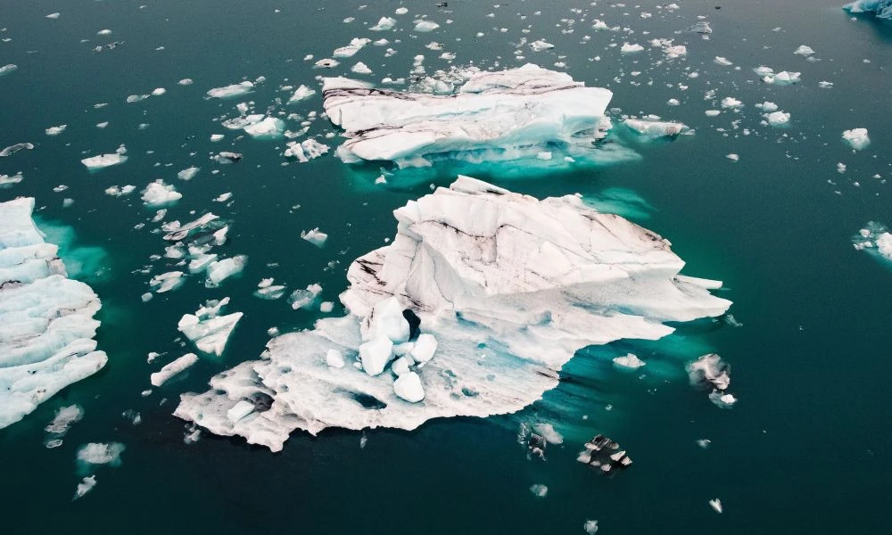 Hielo del Ártico.