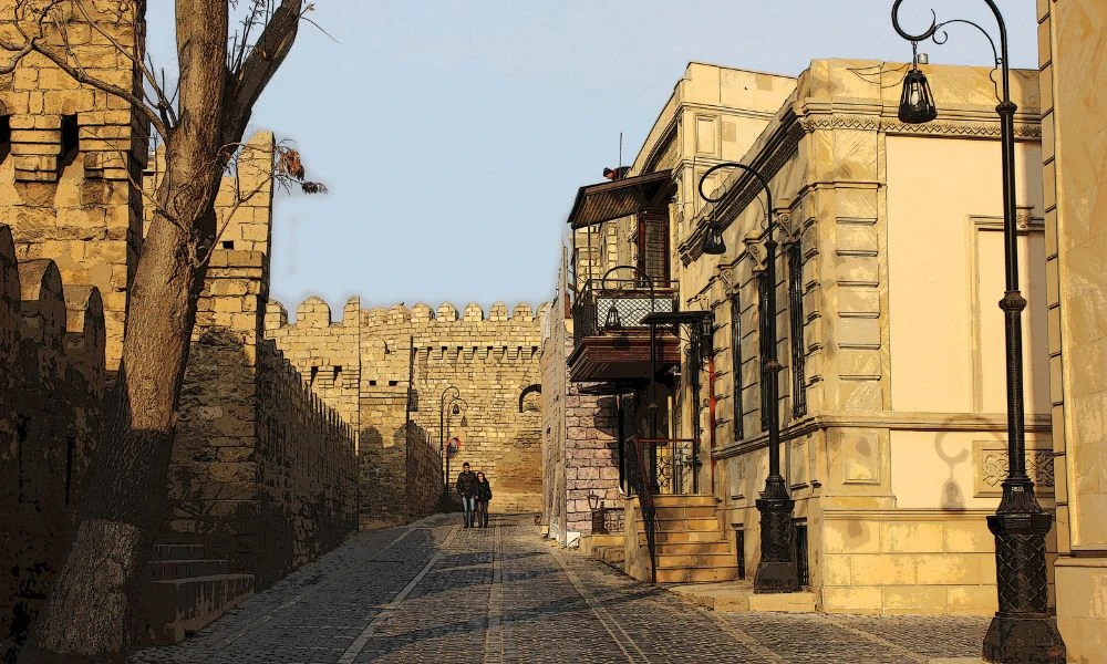 Calles de Bakú.