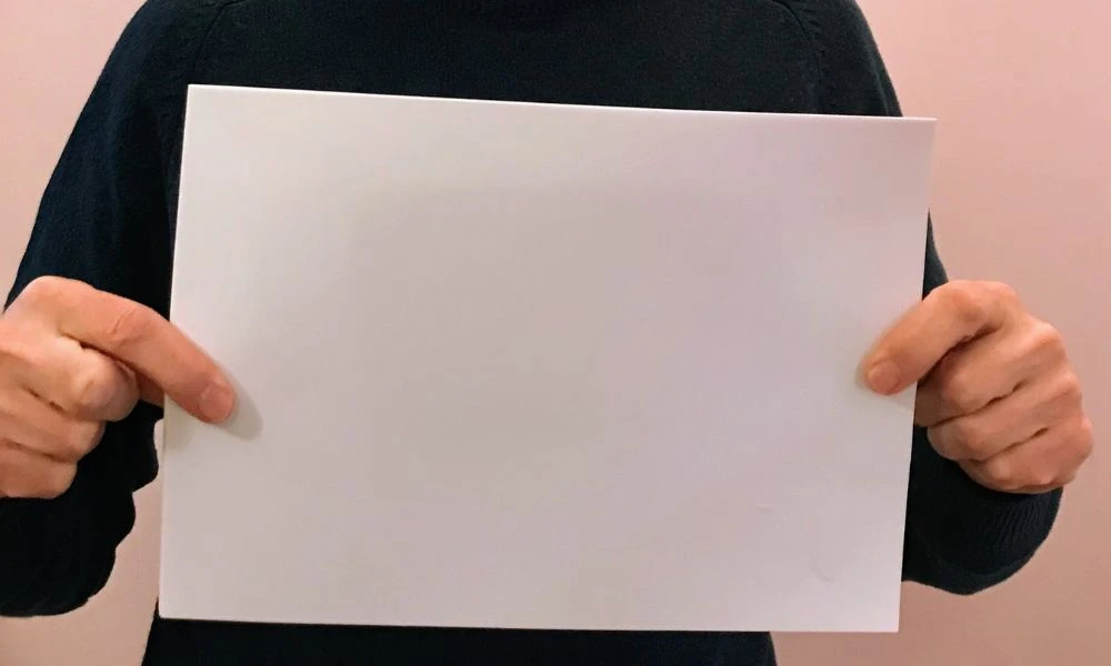 Hoja de papel.