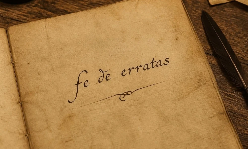 Fe de erratas: qué es, qué significa y para qué sirve