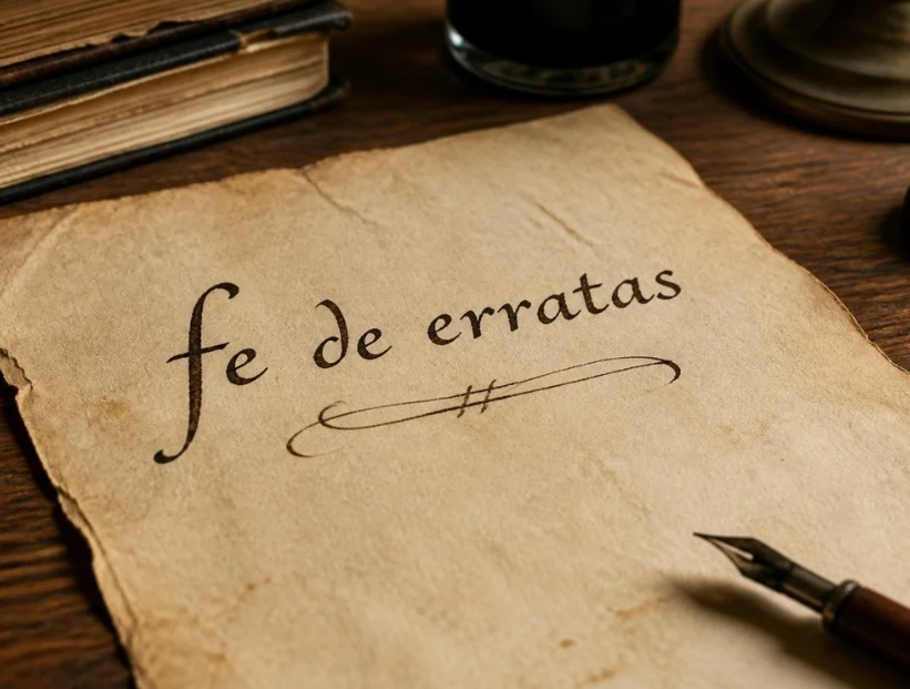 Fe de erratas: qué es, qué significa y para qué sirve