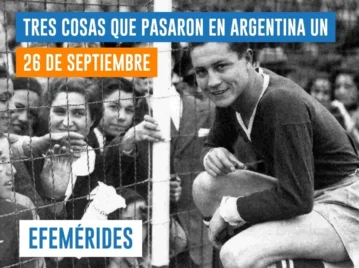 efemérides del 26 de septiembre Argentina