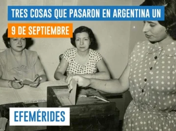 efemérides del 9 de septiembre en Argentina