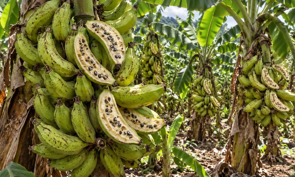 las bananas tenían semillas